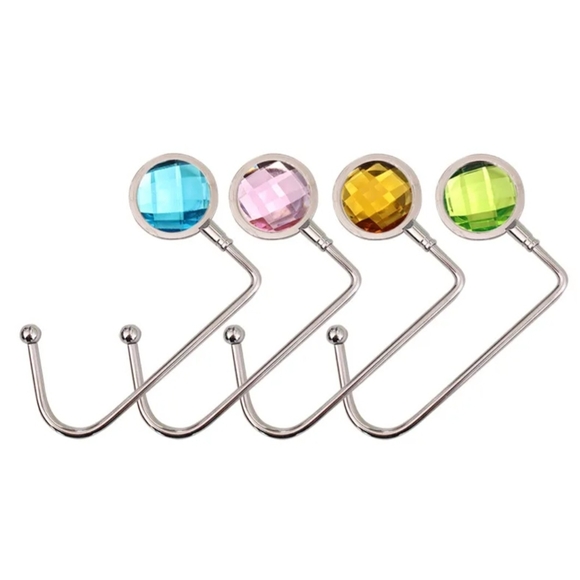 Purse Hooks Rhinestone In Your Choice Of An Assortment Of Colors - Picture 11 of 13